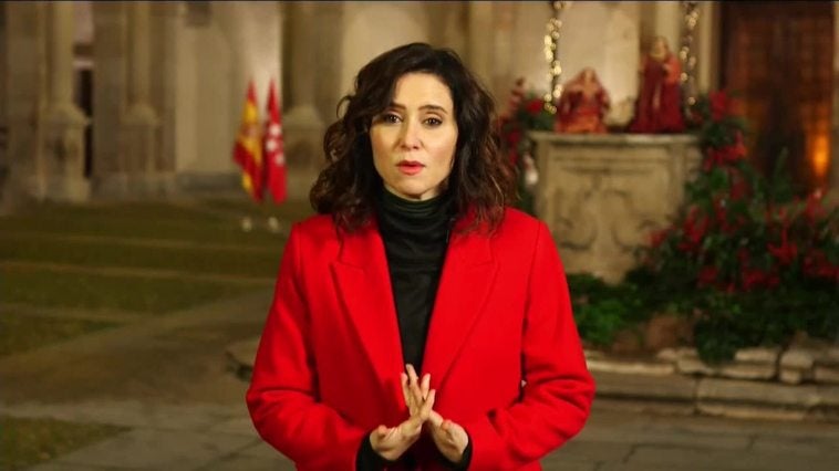 Mensaje de Fin de Año de la presidenta de Madrid, Isabel Díaz Ayuso