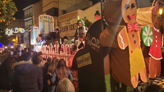 Carroza en la última cabalgata celebrada en Puente Genil