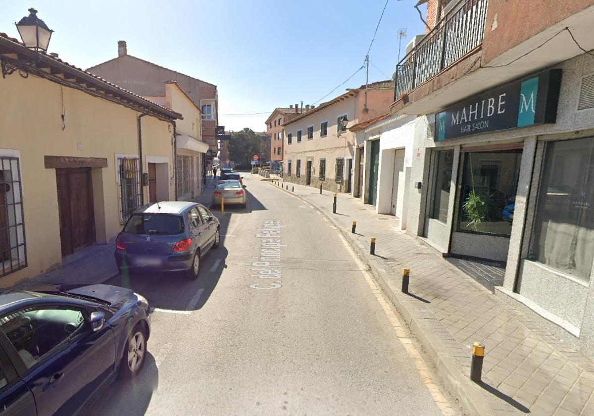 Calle Príncipe Felipe de Daganzo de Arriba, donde ocurrieron los hechos