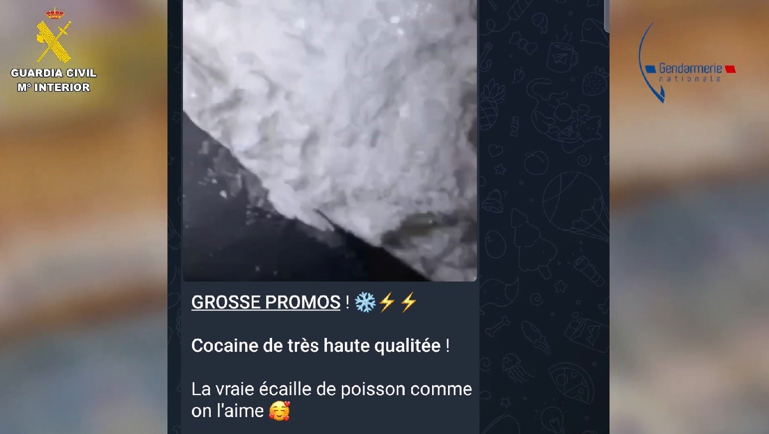 Venta de cocaína por Telegram y pago en criptomonedas: «Elegimos las mejores piedras para tus fosas nasales»