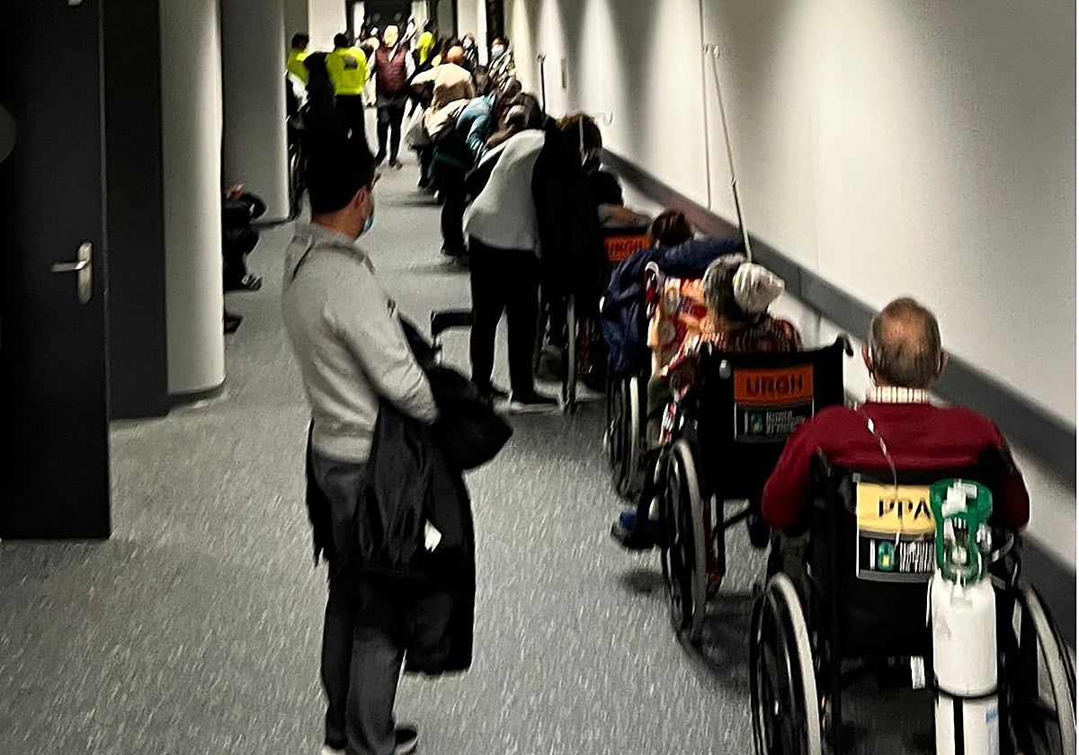 Pasillos de Urgencias del Hospital Universitario de ToledoUr