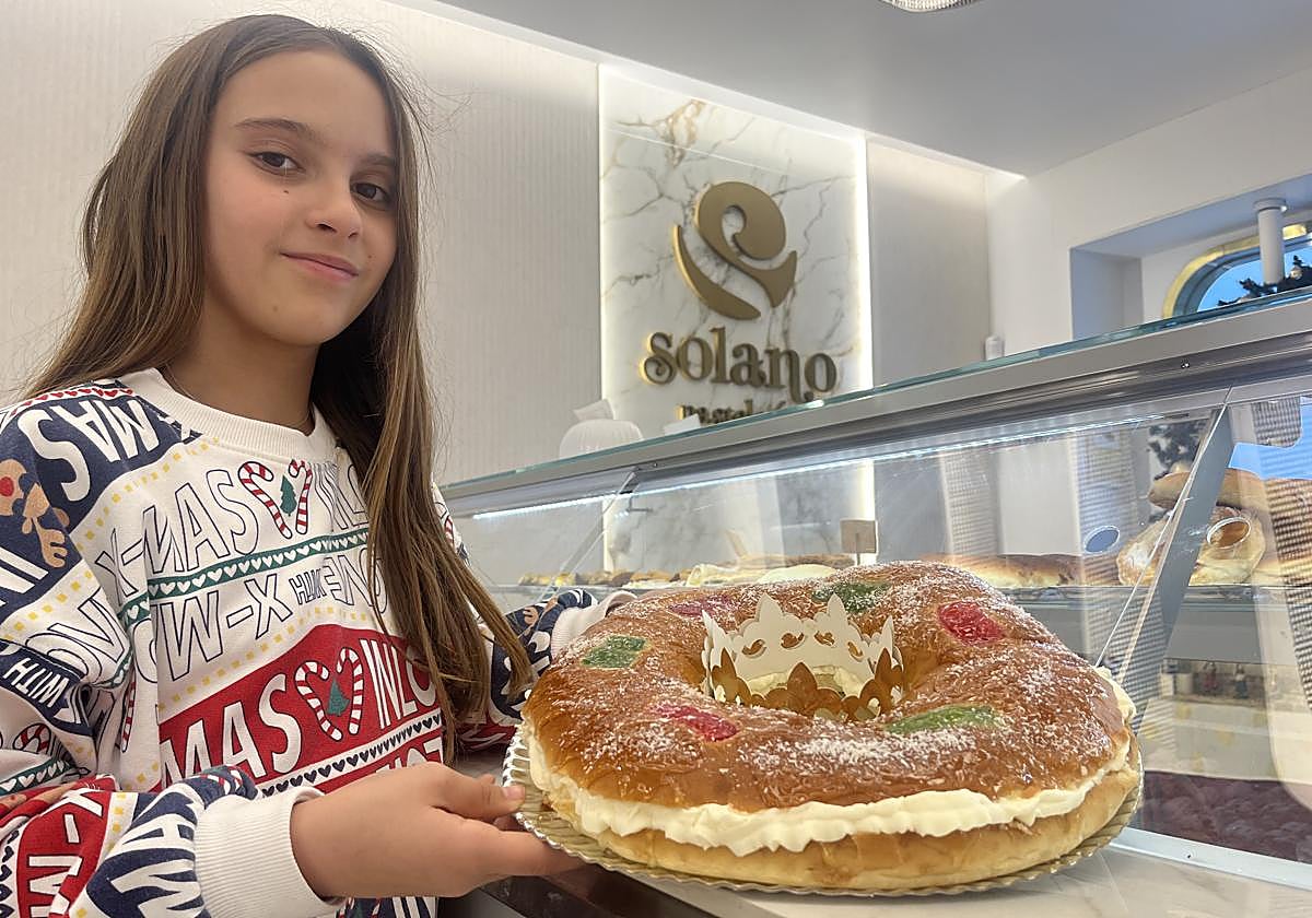 Imagen de uno de los roscones de la Pastelería Solano de Aguilar de la Frontera