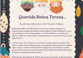 Así es la carta que los agricultores de Huelva han enviado a la 'Reina Maga' de la Transición Ecológica, Teresa Ribera