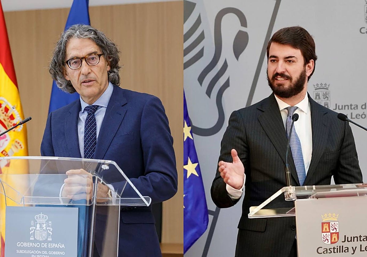 Santiago Mena y Juan García Gallardo, en sendas imágenes de archivo