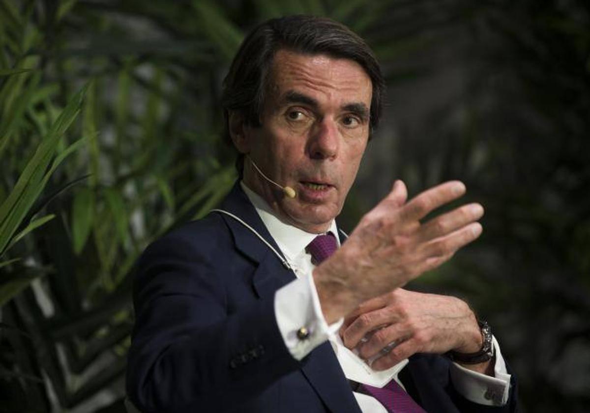 El expresidente del Gobierno y presidente de FAES, José María Aznar