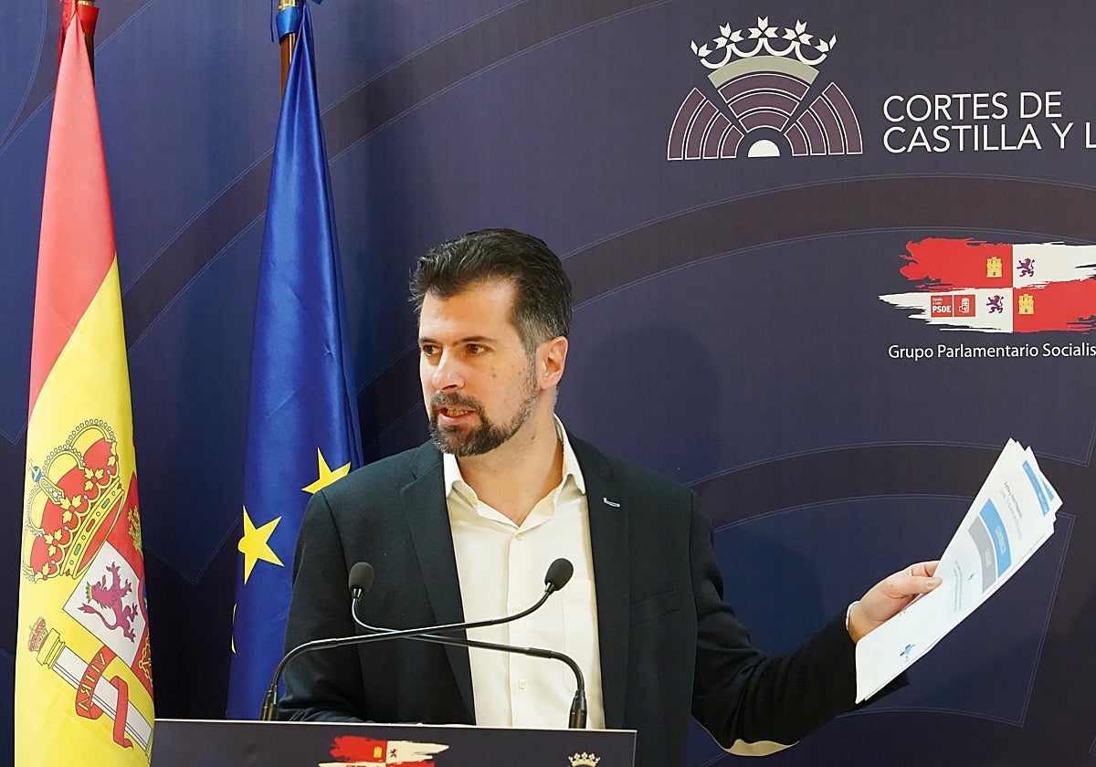 Luis Tudanca, durante su compañerencia