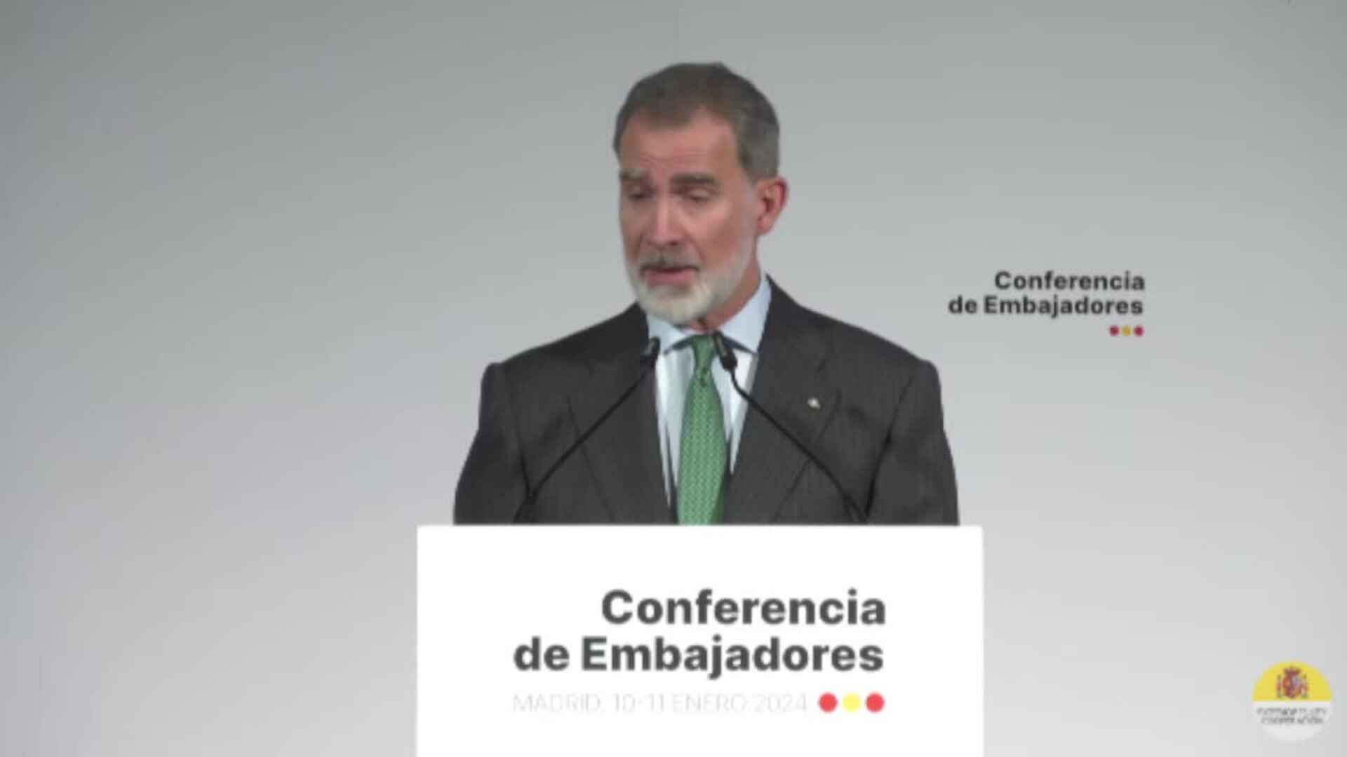 El Rey defiende el establecimiento de un Estado palestino para &quot;parar el ciclo de violencia&quot;