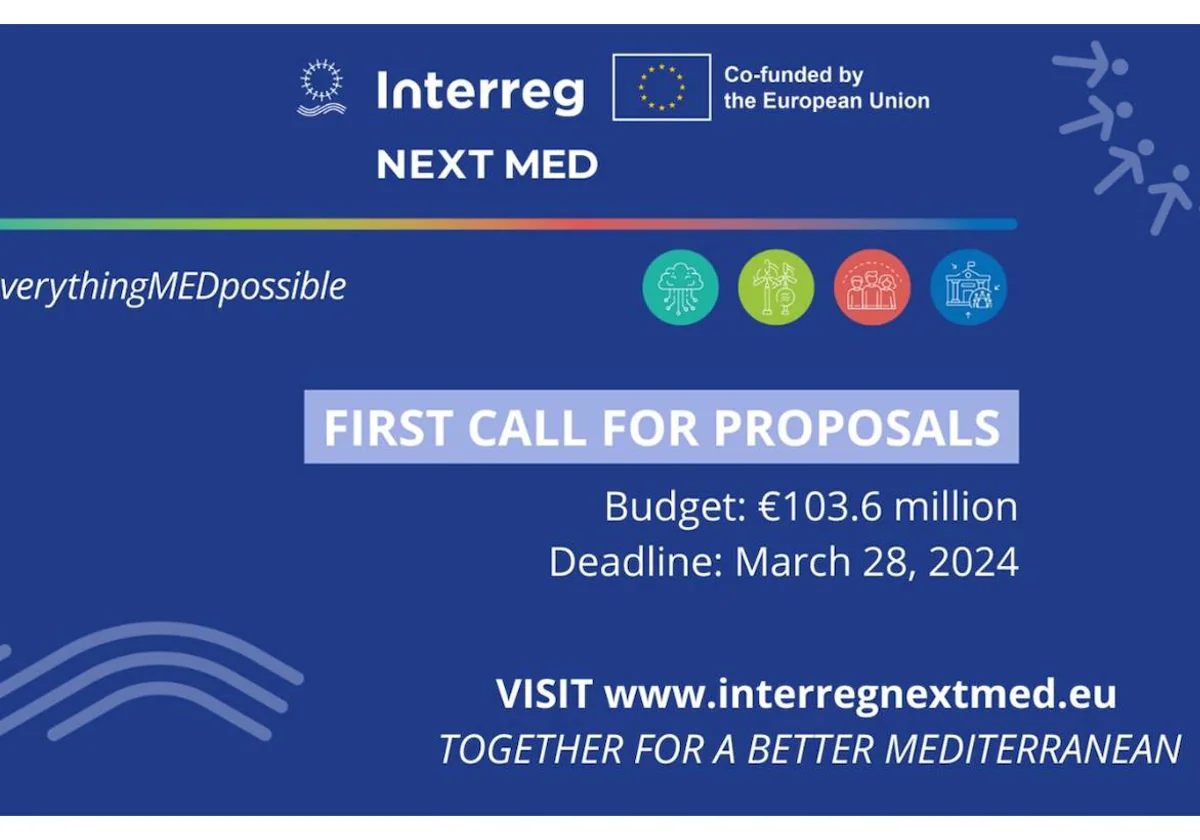 Imagen de la convocatoria de ayudas de programa Interreg NEXT MED 2021-2027