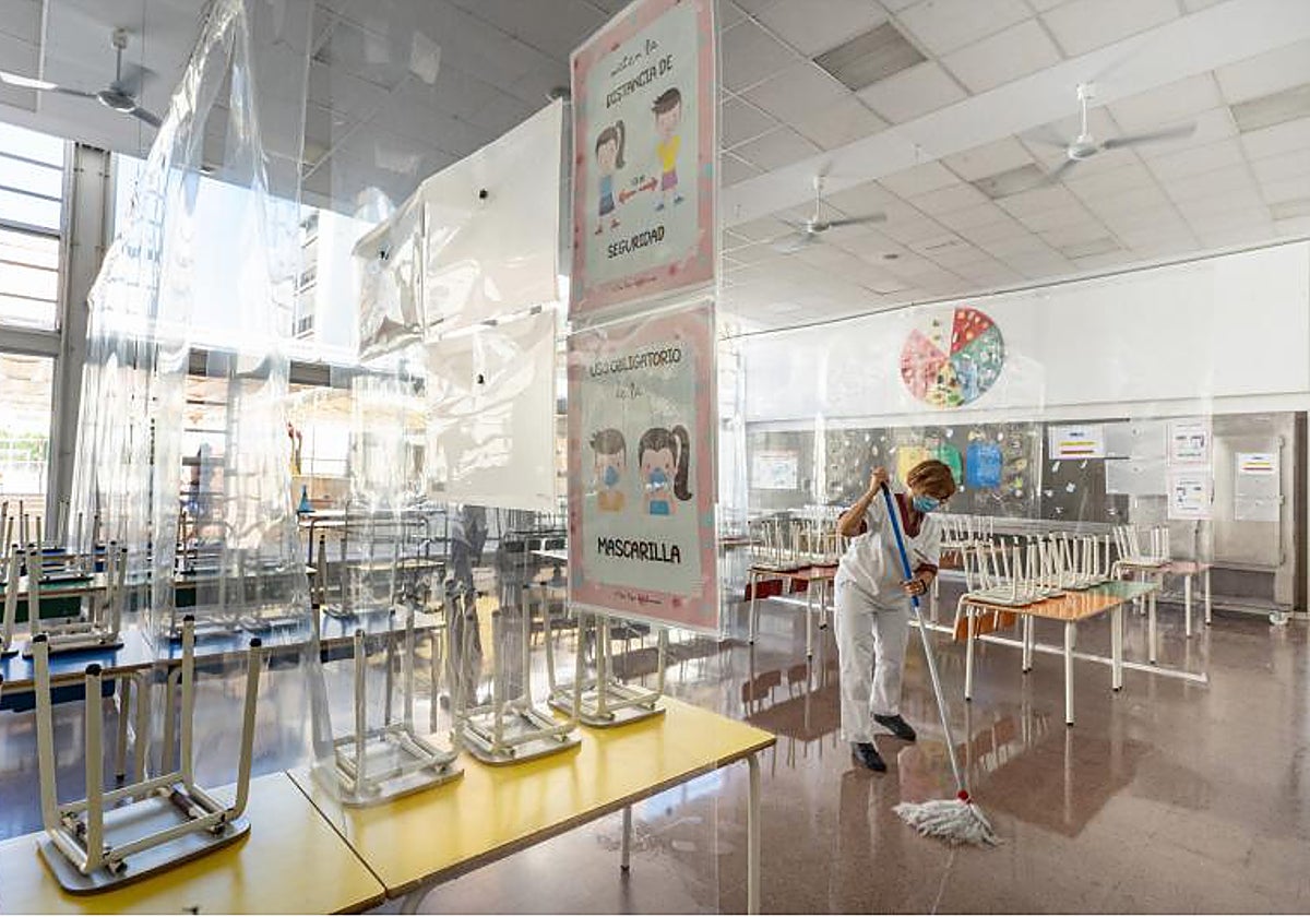 Imagen de archivo de un aula en un centro educativo de la Comunidad Valenciana