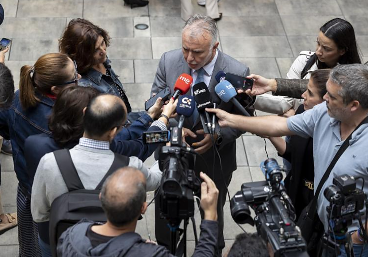 Declaraciones del ministro Torres en un acto celebrado en Canarias7 en Las Palmas de Gran Canaria