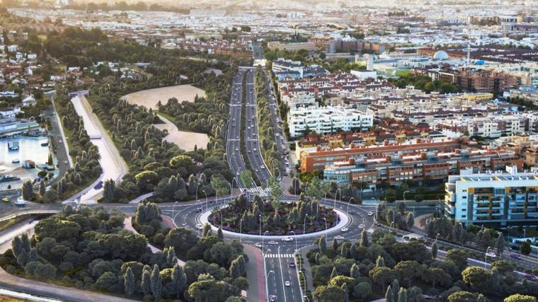 Infografía de la futura avenida de la Arruzafilla que será el primer tramo autonómico de la Ronda Norte