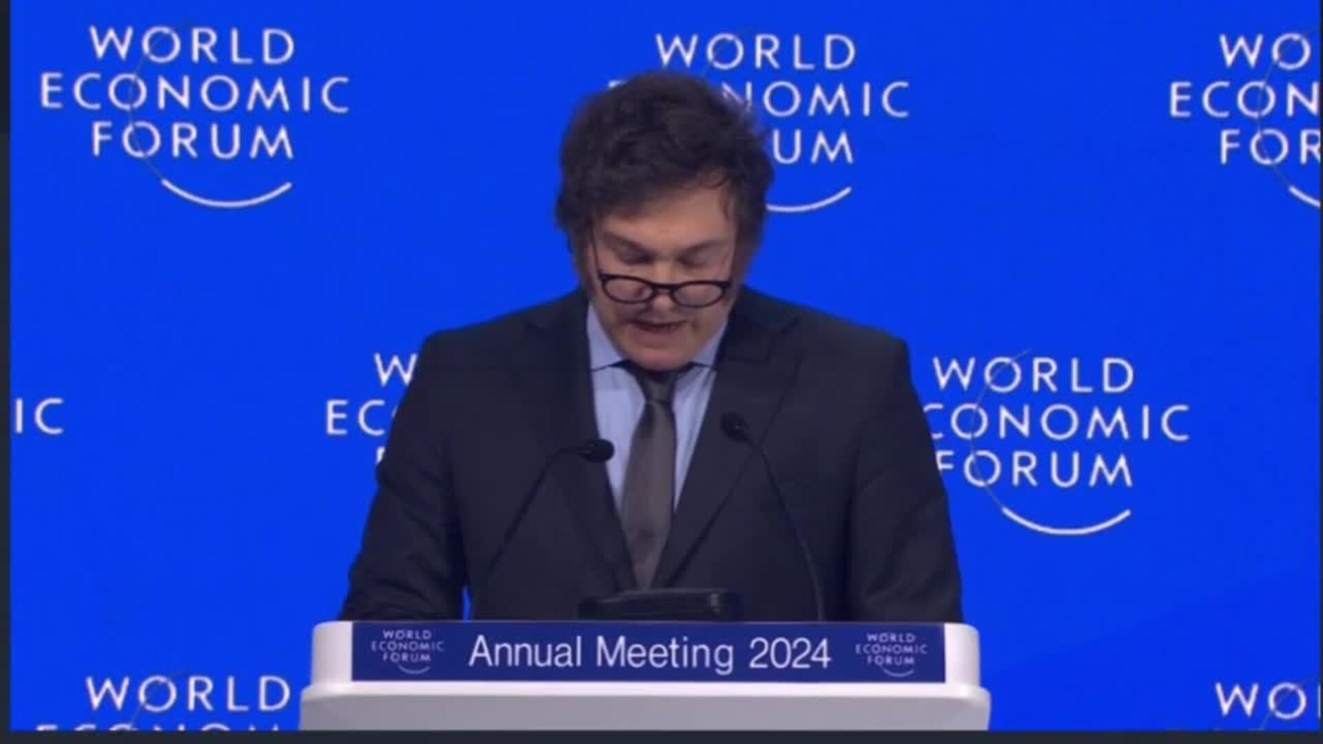 Javier Milei llamó &quot;héroes&quot; a empresarios en Davos y afirmó que el &quot;Estado es el problema&quot;