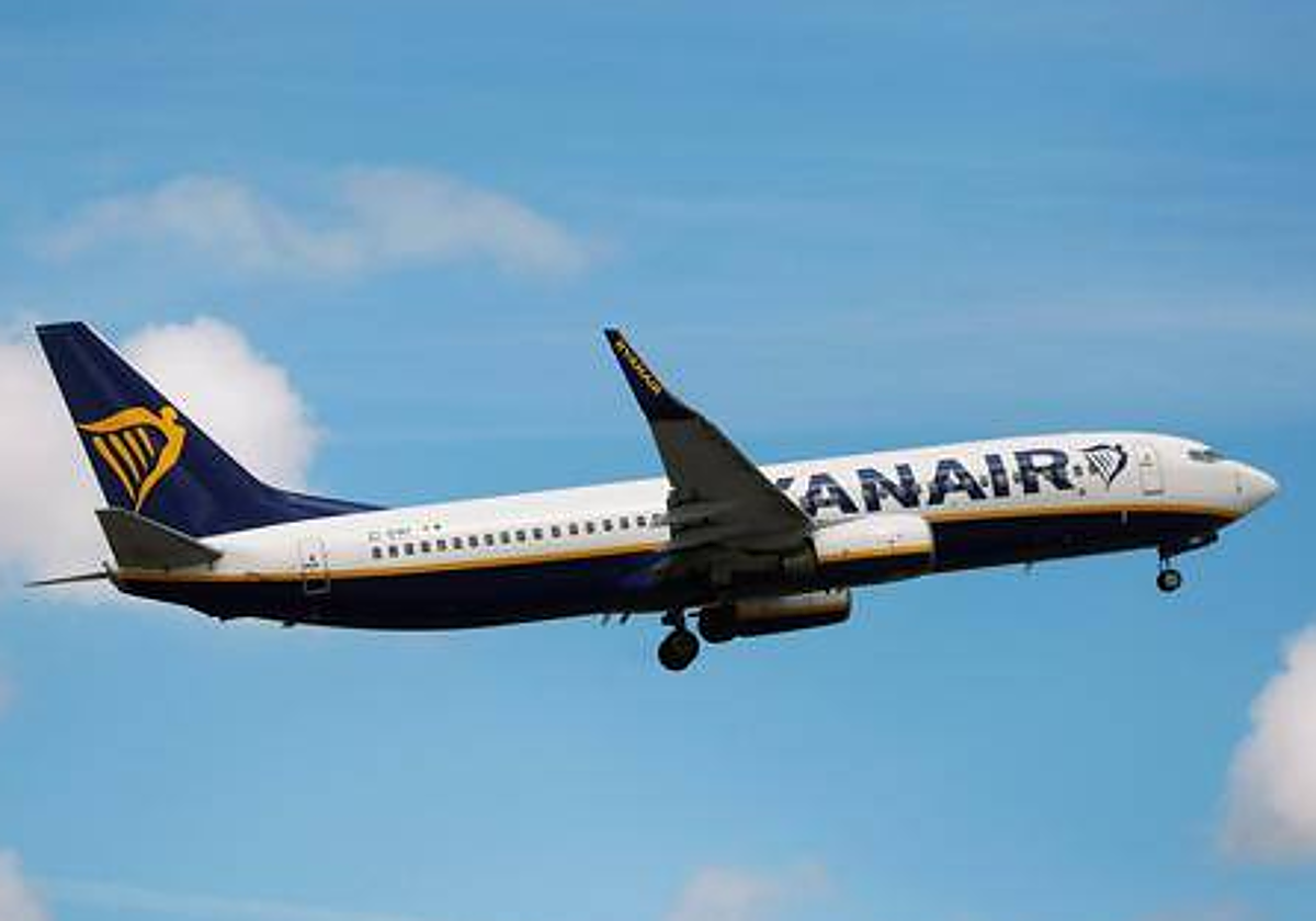 Un avión de Ryanair en una imagen de archivo