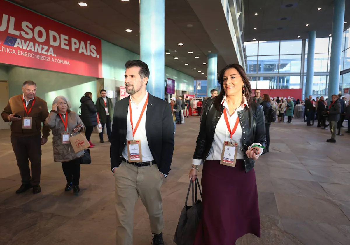 Luis Tudanca y Ana Sánchez, este sábado en La Coruña en la Convención Política del PSOE