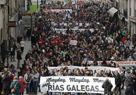 Naufraga el intento de la oposición en Galicia de emular la marcha  del Prestige para exprimir la crisis de los pélets