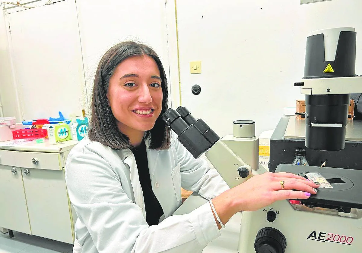 Lucía Álvarez, estudiante de Doctorado en Investigación Biomédica en la UVA