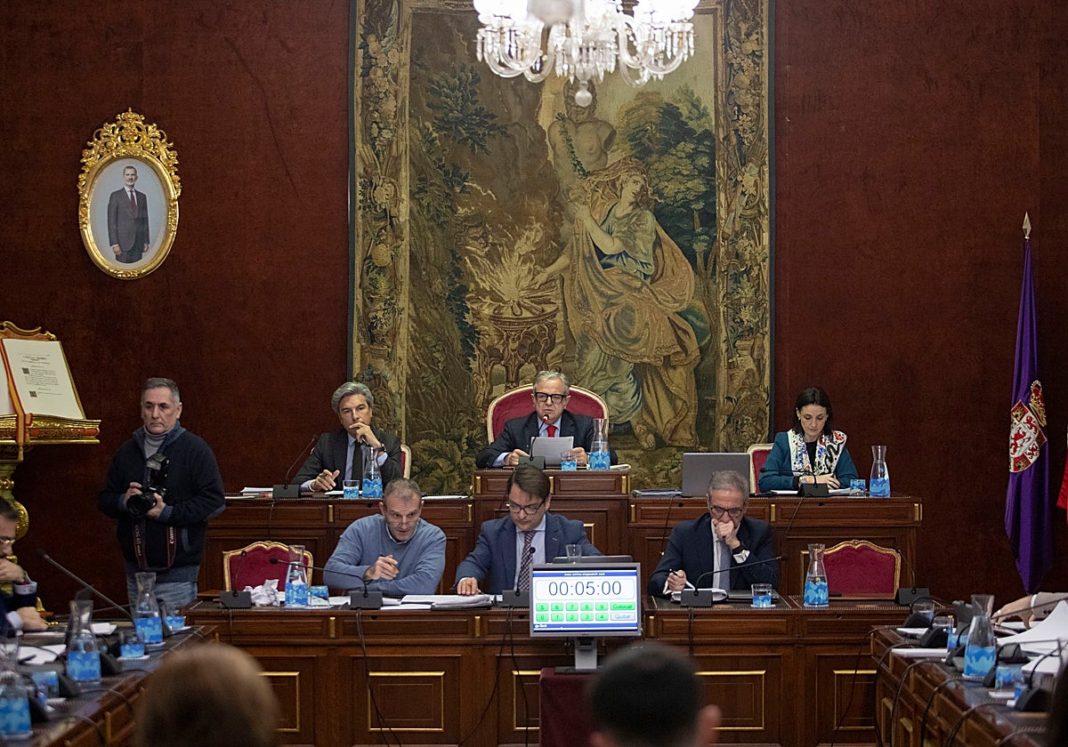 Un momento del Pleno de la Diputación provincial de este martes