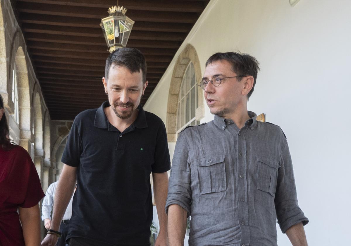 Pablo Iglesias y Juan Carlos Monedero