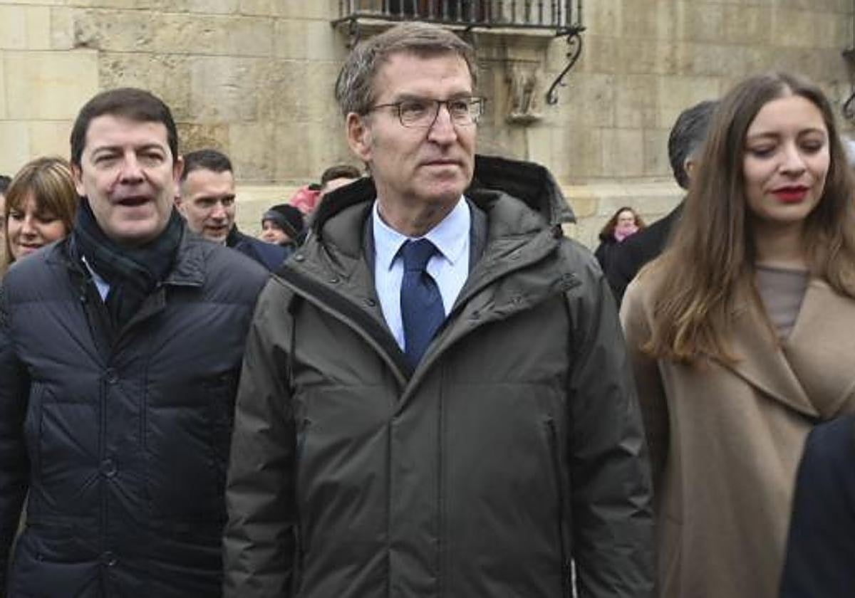 El presidente del PP, Alberto Núñez Feijóo