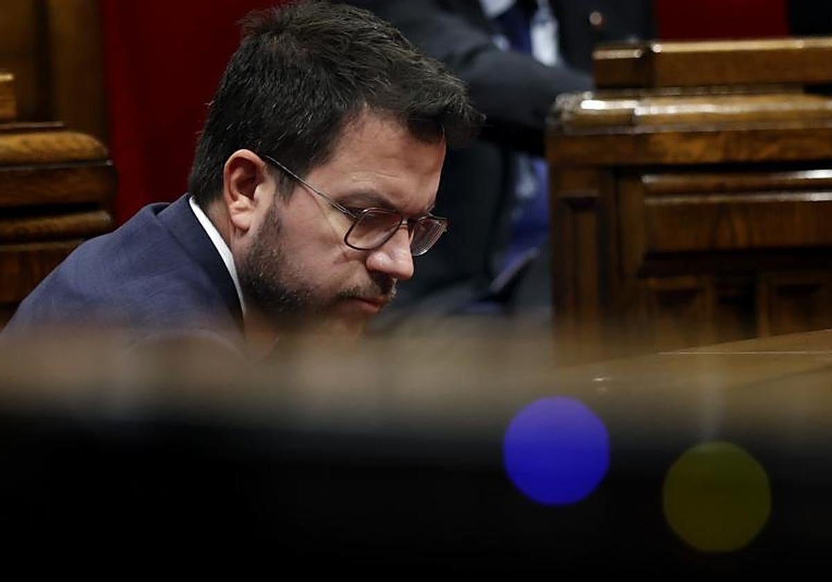 El presidente de la Generalitat, Pere Aragonès