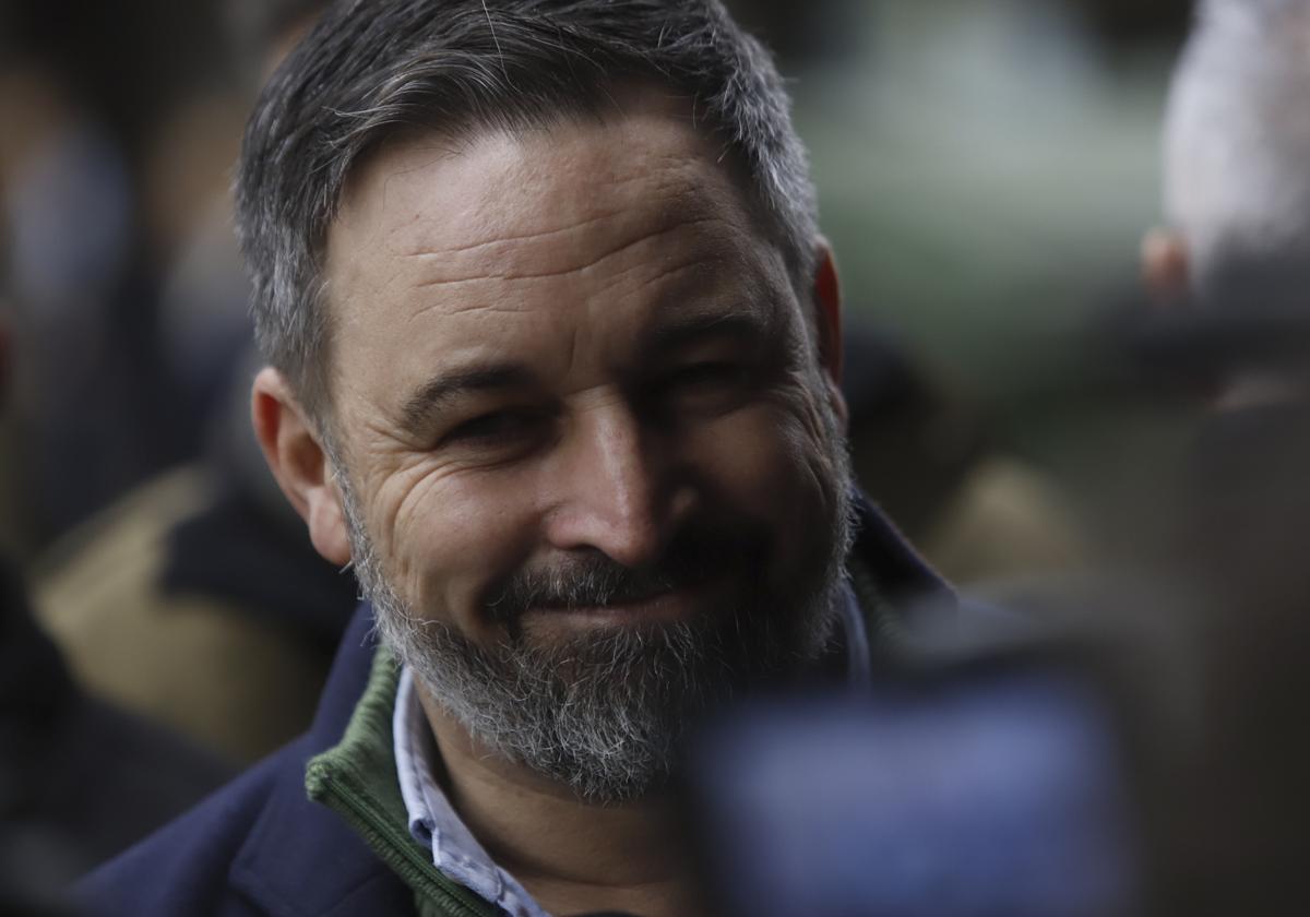 El líder de Vox, Santiago Abascal