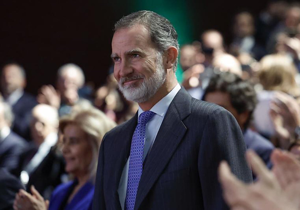 El Rey este miércoles a su llegada a la X edición de los Premios Cepyme