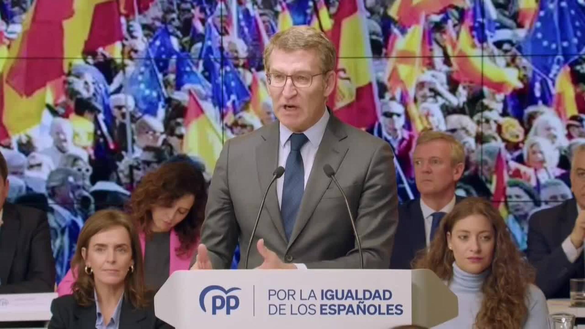 Feijóo acusa a Sánchez de cometer un error llamando fachas a &quot;millones de compatriotas&quot;