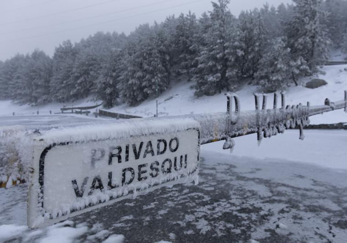 Imagen de Guadarrama en pleno invierno