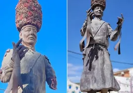 El vandalismo rompe la simbólica escultura de los Danzantes de Fuente Tójar