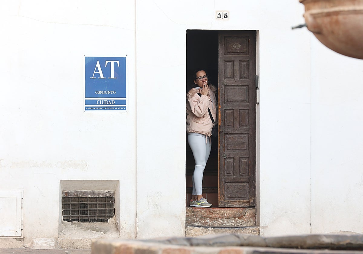 Clienta de un apartamento turístico