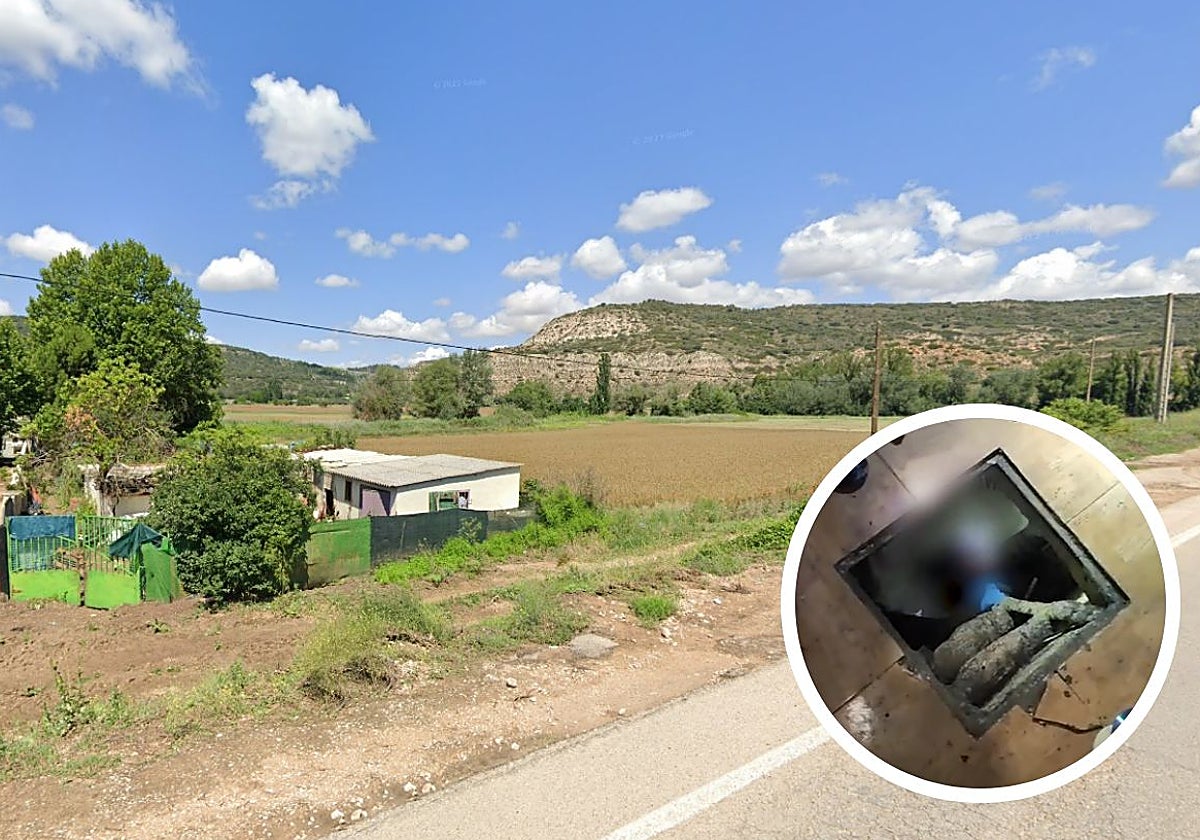 La finca donde el detenido encerró a su pareja en un zulo