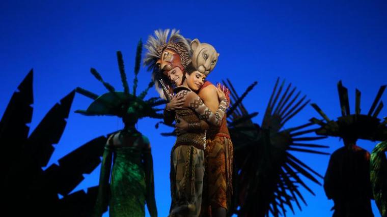 Escena del musical 'El rey León'