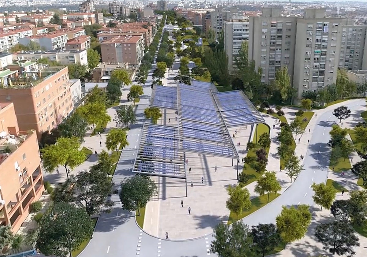 Recreación de cómo quedará el tramo soterrado de la A-5