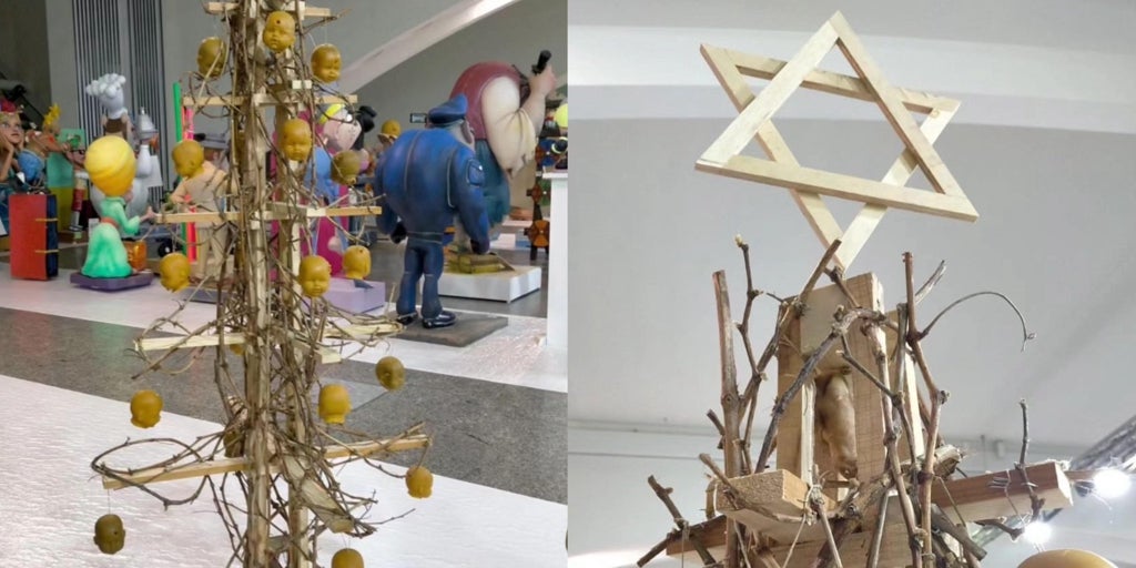La comunidad judicial denuncia el antisemitismo de un Ninot de Fallas contra la guerra en Gaza con cabezas de bebés muertos La comunidad judicial denuncia el antisemitismo de un Ninot de Fallas contra la guerra en Gaza con cabezas de bebés muertos