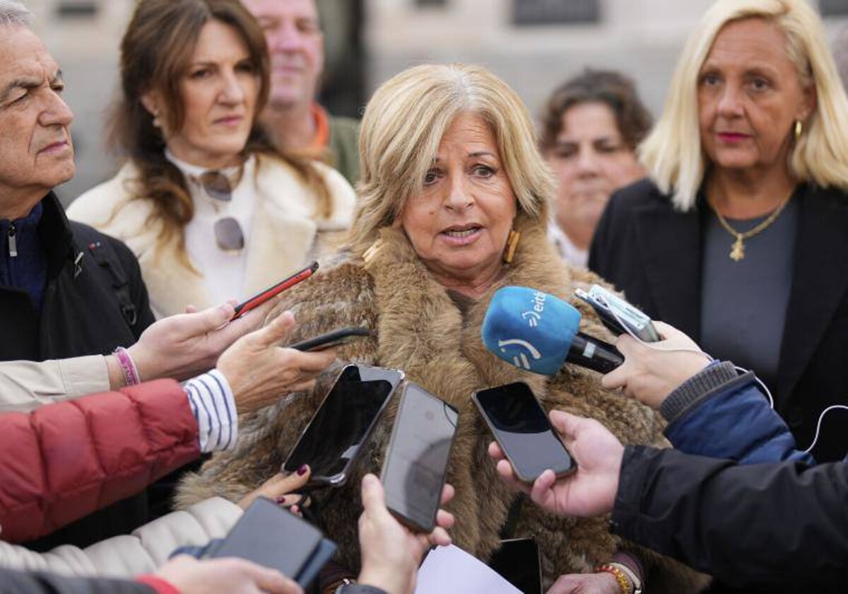 La presidenta del Colectivo de Víctimas del Terrorismo (Covite), Consuelo Ordóñez, antes de comparecer en al Asamblea de Madrid