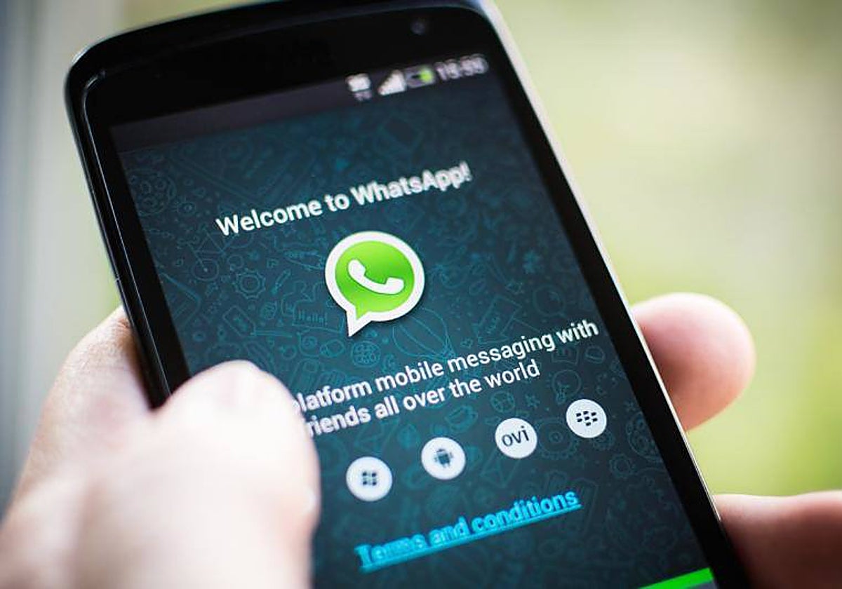 Aplicación de telefonía móvil Whatsapp desde la que se cometieron los posibles delitos de abusos