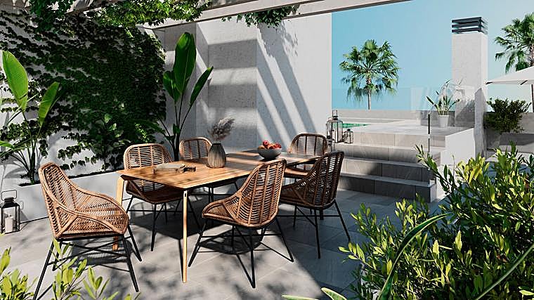 Infografía del solárium de las viviendas de Alma de Córdoba