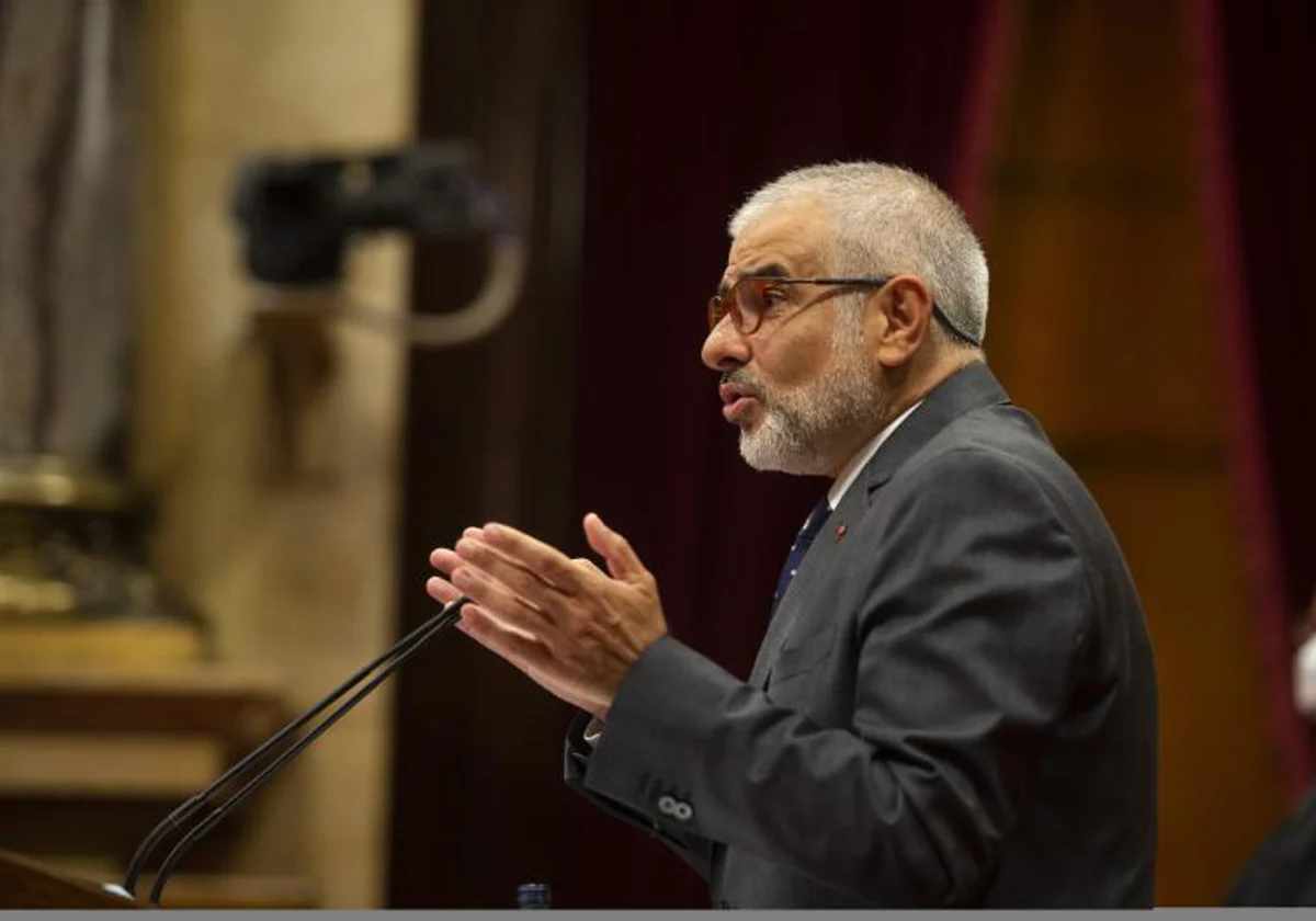 Carlos Carrizosa, durante una intervención en el pleno del Parlament
