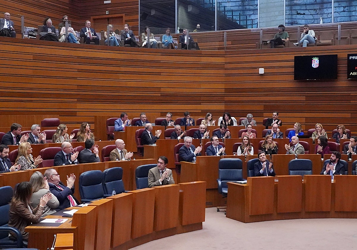 Sesión del Pleno de las Cortes de este miércoles