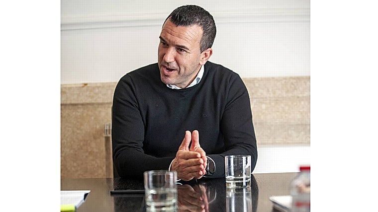 Vicente Mompó, durante la entrevista concedida a ABC