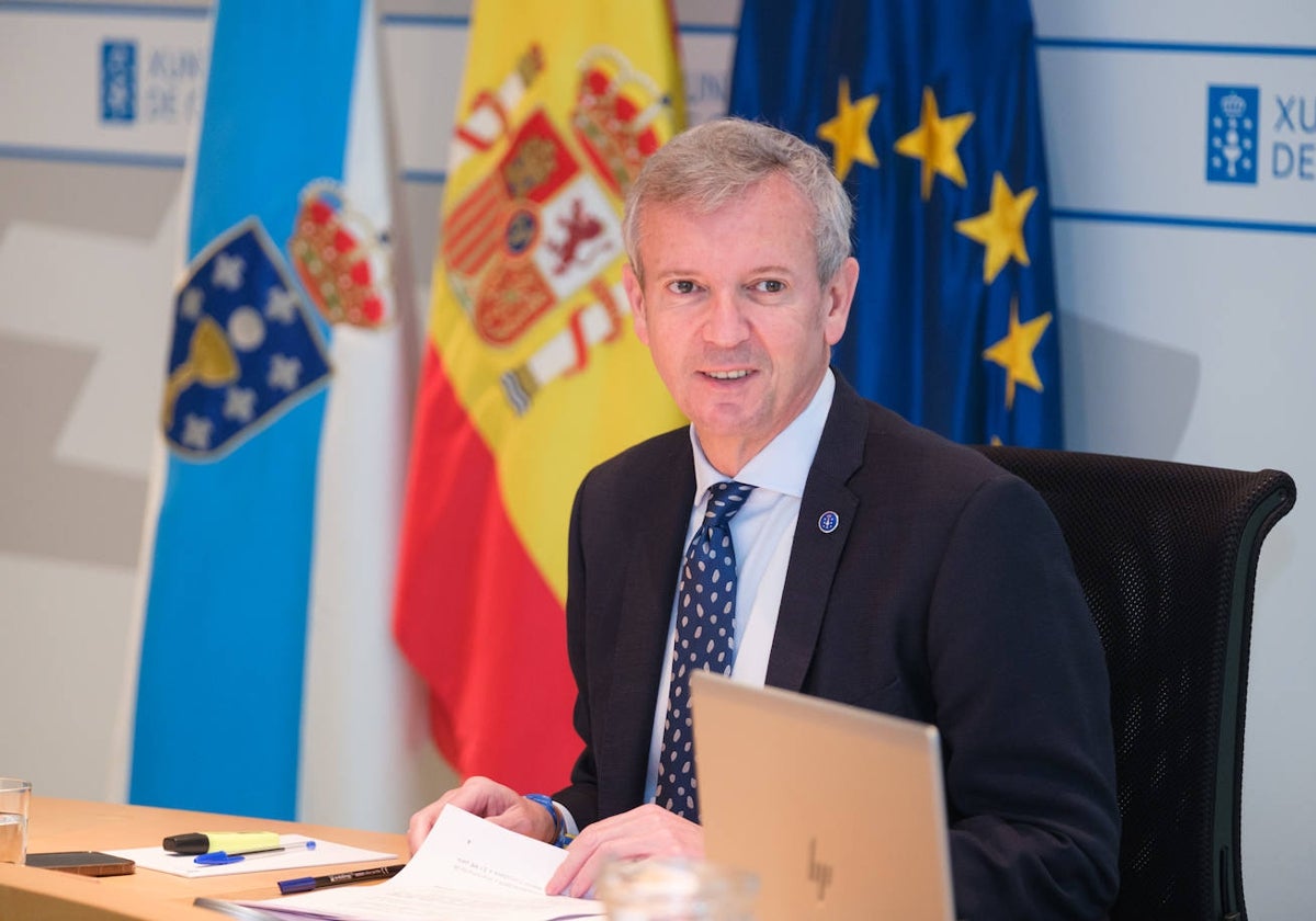 Alfonso Rueda, un jueves más al frente del Consello de la Xunta