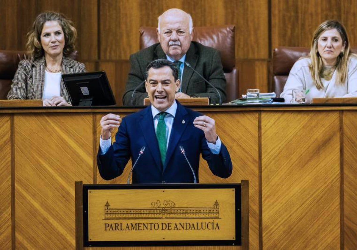 El presidente andaluz, Juanma Moreno