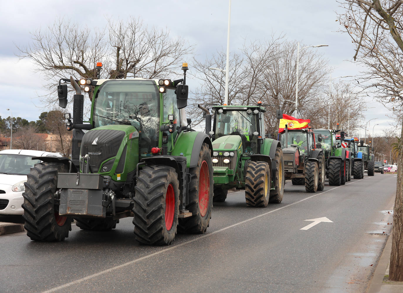 Las imágenes de la tractorada de este viernes en Toledo