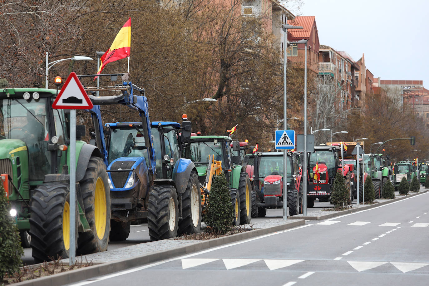 Las imágenes de la tractorada de este viernes en Toledo