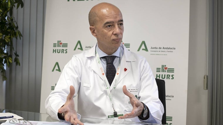 El director gerente, durante la entrevista con ABC
