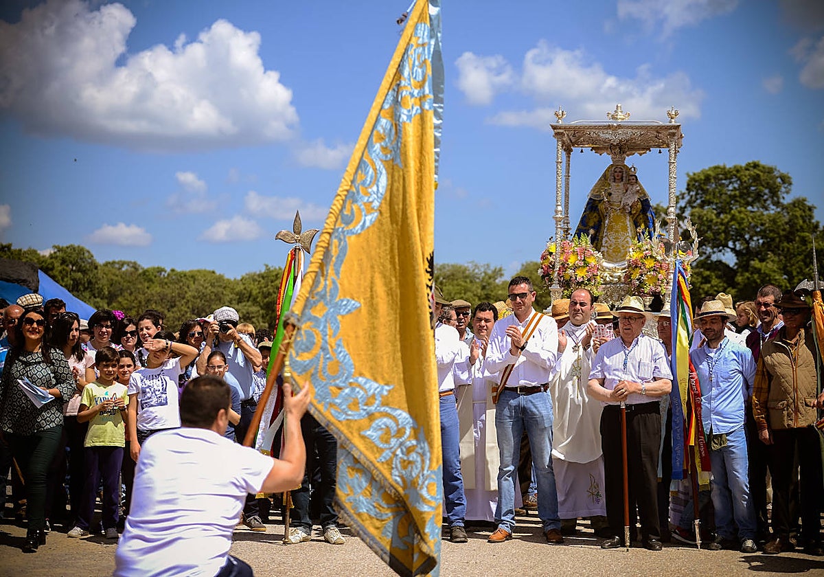 Romería de la Virgen de Luna en Villanueva, en 2016