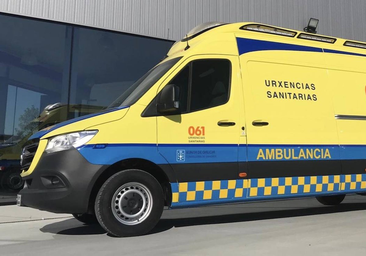 Imagen de archivo de una ambulancia del 061-Urxencias Sanitarias de Galicia