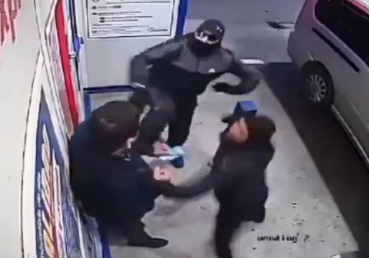 El momento del atraco