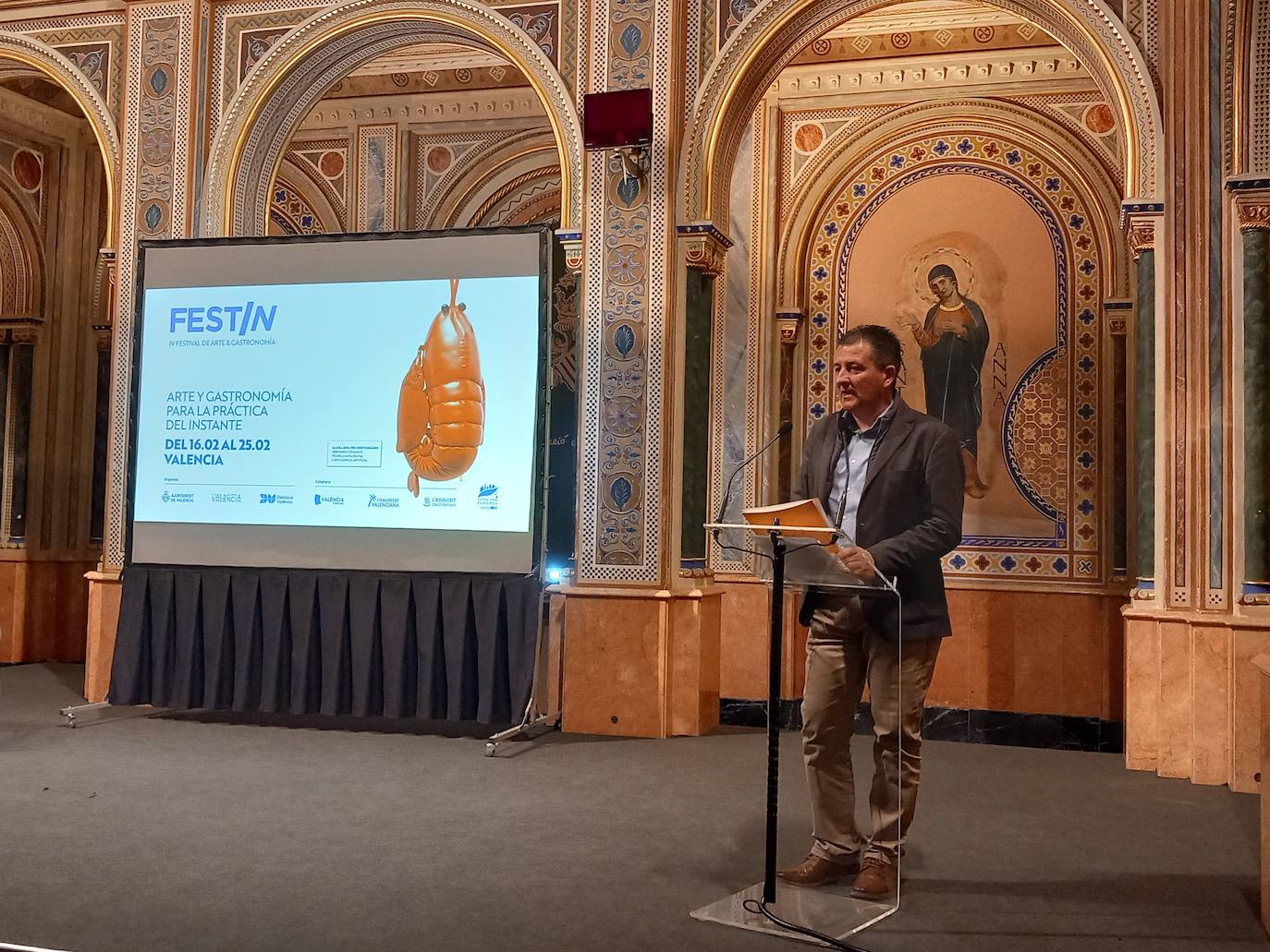 Imagen de Xavi Pascual, director de Valencia Turismo, durante su intervención