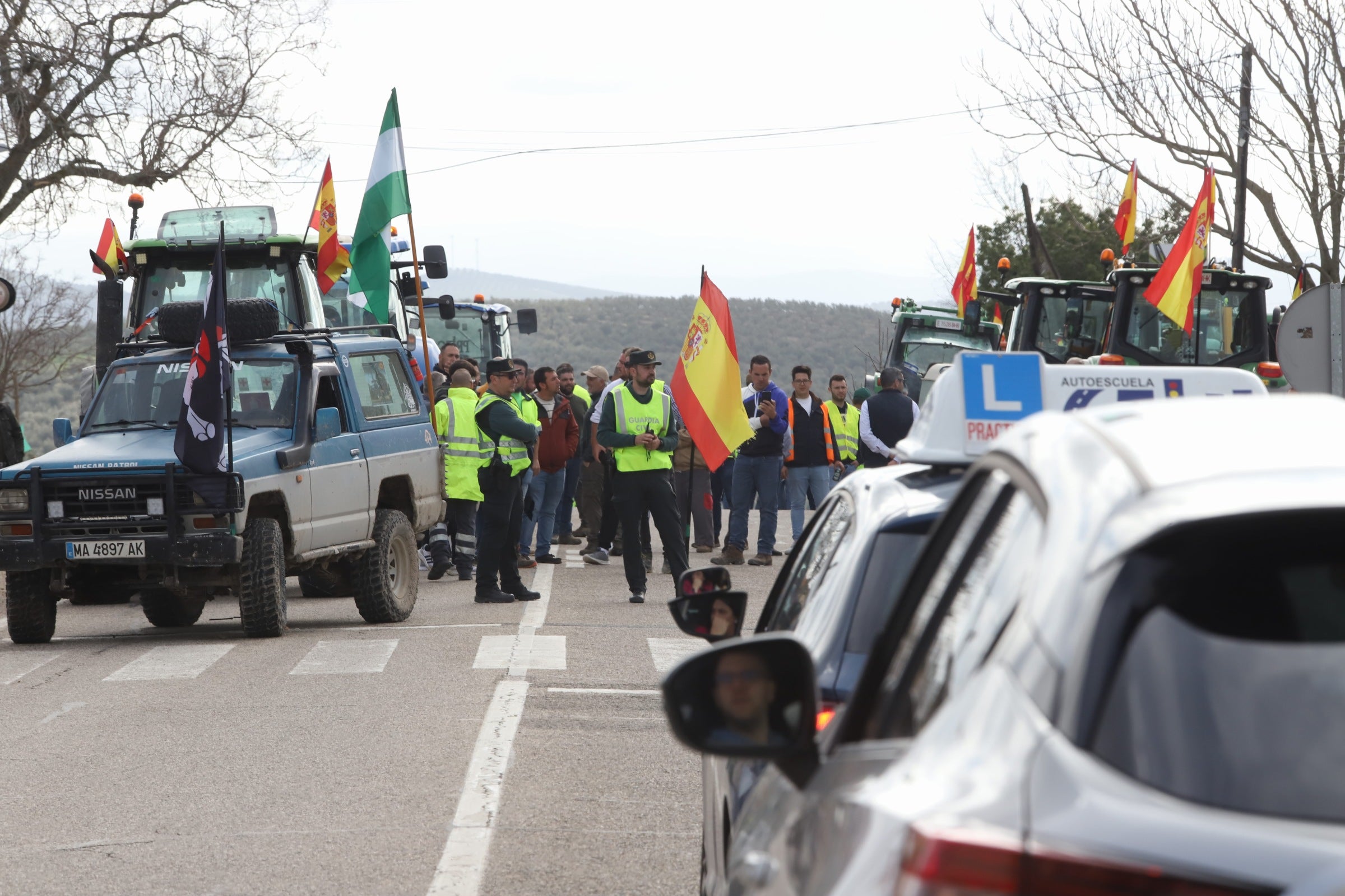 Fotos: las tractoradas colapsan varias carreteras de Córdoba